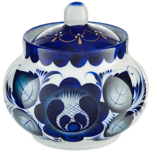 Сахарница с художественной росписью «Гжель»