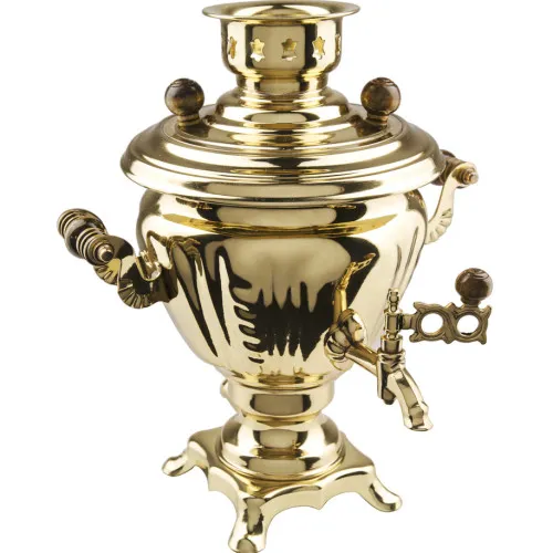 Самовар электрический 2 литра формы «Чаша», золотой, категория «Стандарт»