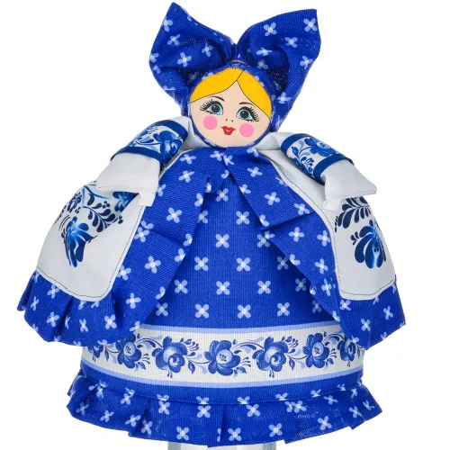 Грелка на заварочный чайник «Барыня малая, Гжель с балеро»