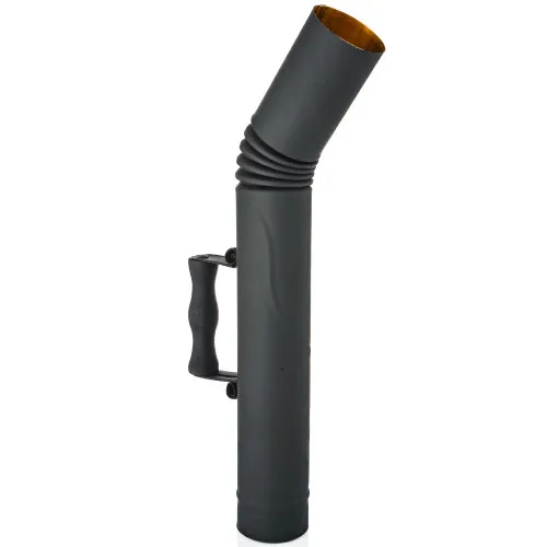 Труба для самовара патинированная диаметром 65 мм с деревянной ручкой, «Графит» Труба для самовара патинированная диаметром 65 мм с деревянной ручкой, «Графит»