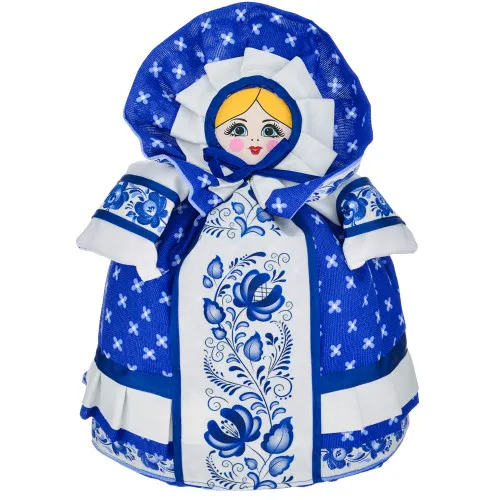 Грелка на заварочный чайник «Барыня большая, Гжель»