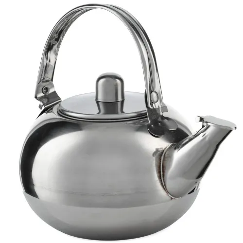 Чайник заварочный 0,8 литра круглый, нержавеющая сталь