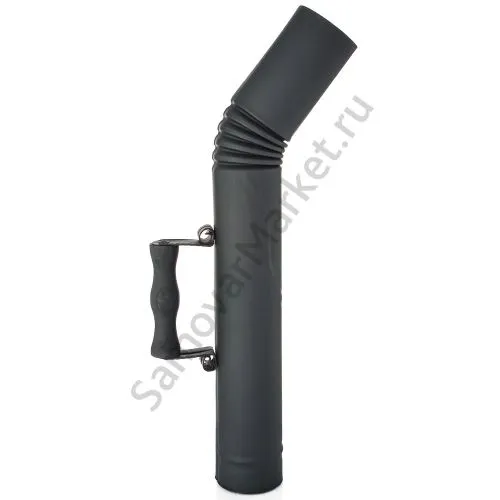 Труба для самовара патинированная диаметром 65 мм с деревянной ручкой, «Графит» Труба для самовара патинированная диаметром 65 мм с деревянной ручкой, «Графит»