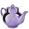 Чайник заварочный фарфоровый для самовара с фиолетовым напылением 