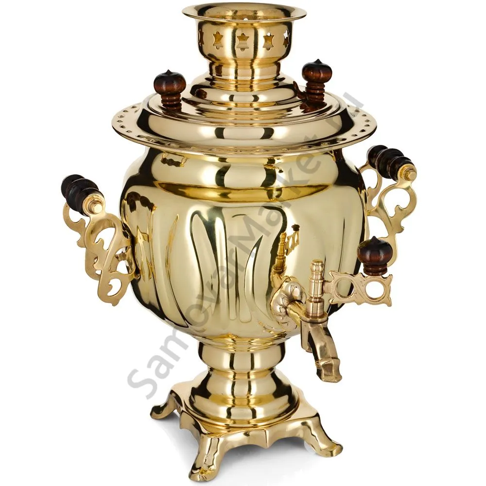 Самовар электрический 3 литра формы «Овал», золотой, категория «Стандарт» Самовар электрический 3 литра формы «Овал», золотой, категория «Стандарт»