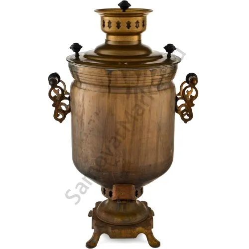 Самовар комбинированный 5 литров формы «Банка», полевой, патинированный 