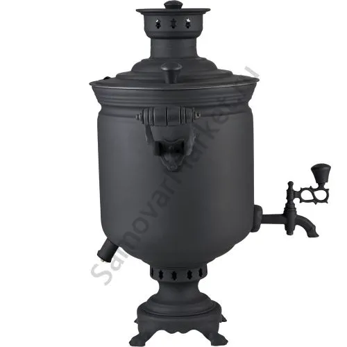 Самовар комбинированный 7 литров формы «Банка», категория «Эксклюзив», «Графит»