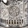 Подстаканник никелированный с чернью «Отечество, Долг, Честь»