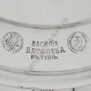 Самовар антикварный на дровах 5 литров формы «Банка» Баташева с медалями, серебристый