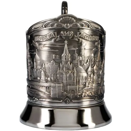 Подстаканник никелированный с чернью «Москва»
