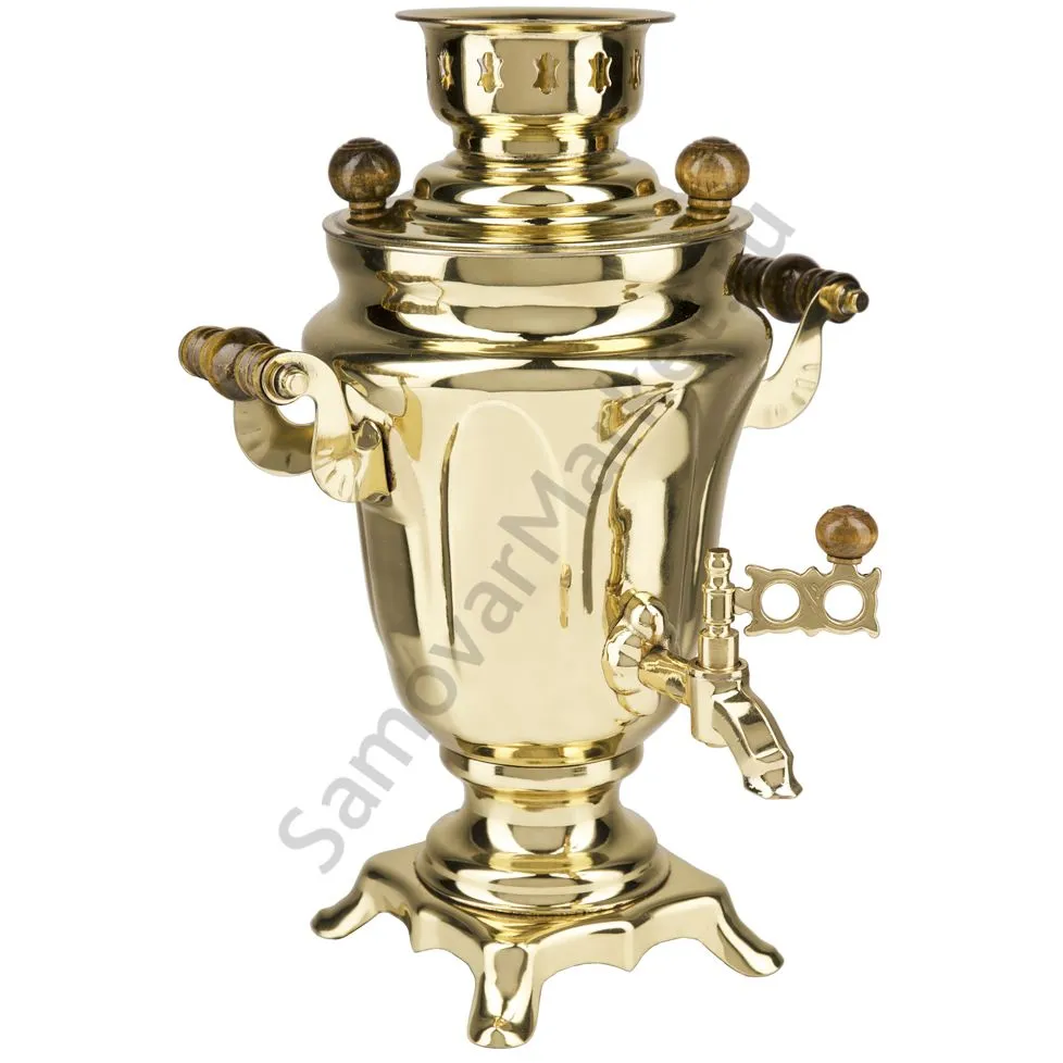 Самовар электрический 1,5 литра формы «Тюльпан», золотой, категория «Стандарт» Самовар электрический 1,5 литра формы «Тюльпан», золотой, категория «Стандарт»