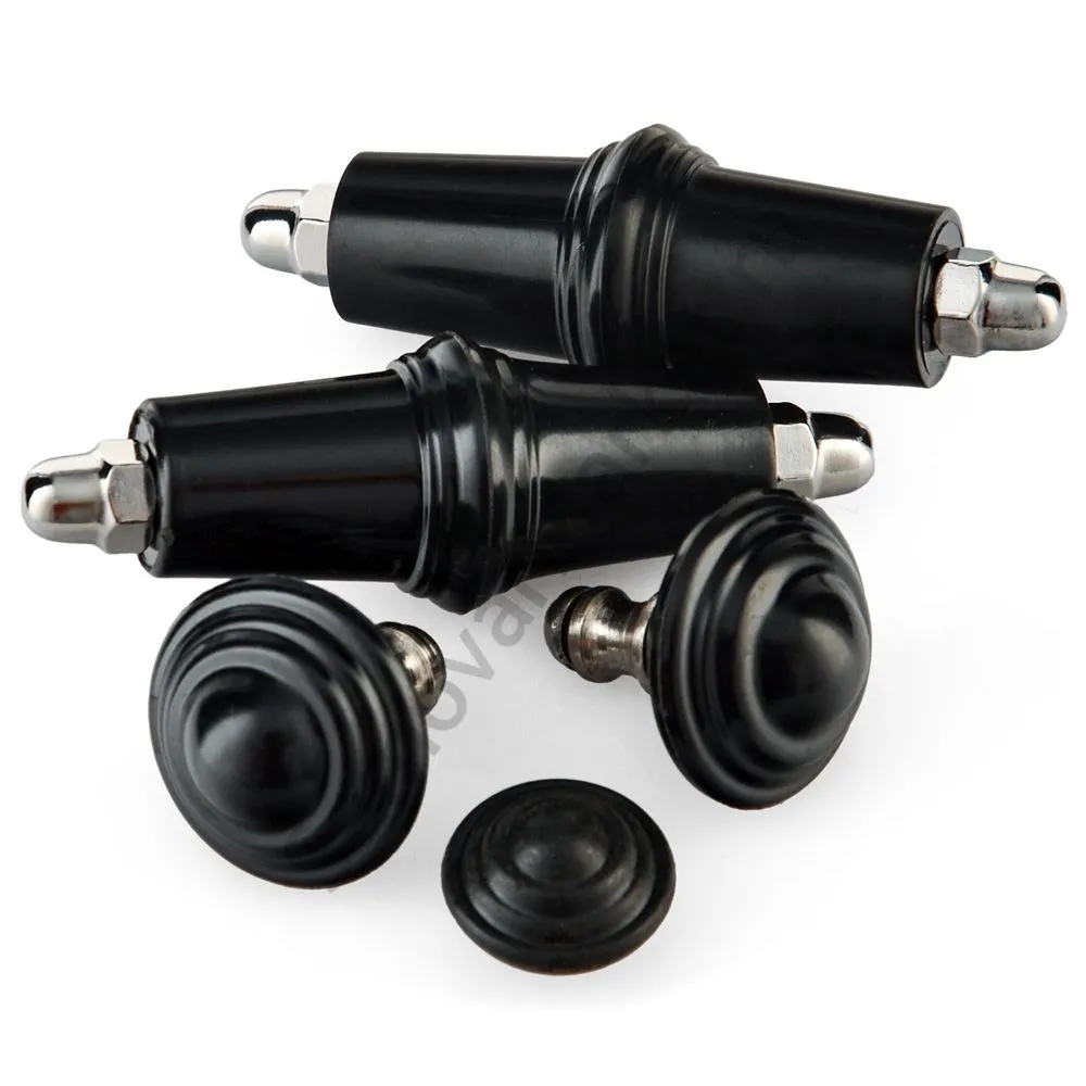 Комплект фурнитуры для электрического самовара (ручки,на крышку и краник), карболит чёрный Комплект фурнитуры для электрического самовара (ручки,на крышку и краник), карболит чёрный