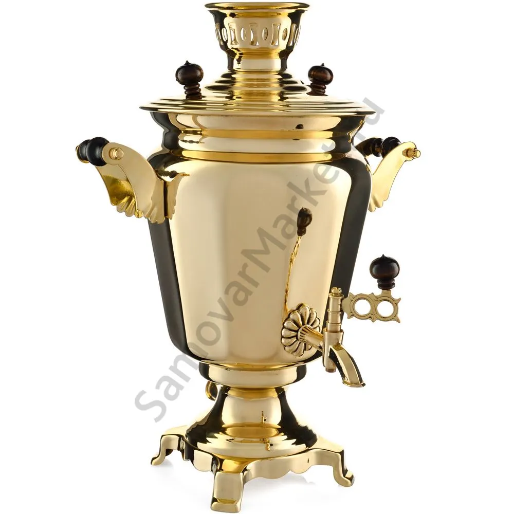 Самовар электрический 4 литра формы «Рюмка гранная», золотой, категория «Стандарт» Самовар электрический 4 литра формы «Рюмка гранная», золотой, категория «Стандарт»