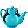 Чайник заварочный фарфоровый для самовара с бирюзовым напылением 