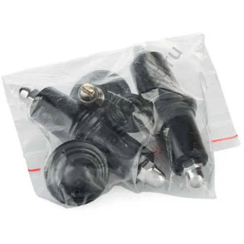 Комплект фурнитуры для электрического самовара (ручки,на крышку и краник), карболит чёрный