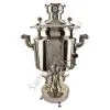 Биосамовар антикварный жаровой на спирте 8 литров формы «Фонарь» Б.Г. Тейле, серебристый