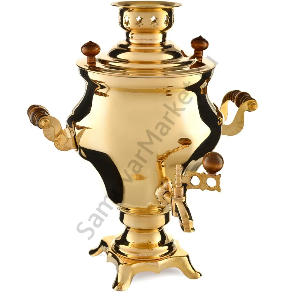 Самовар электрический 3 литра формы «Тюльпан», золотой, категория «Стандарт» Самовар электрический 3 литра формы «Тюльпан», золотой, категория «Стандарт»