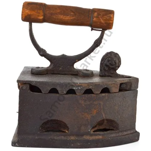 Утюг угольный «Винтаж», антикварный, чугунный 