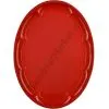 Поднос для самовара овальный, красный (Китай) 