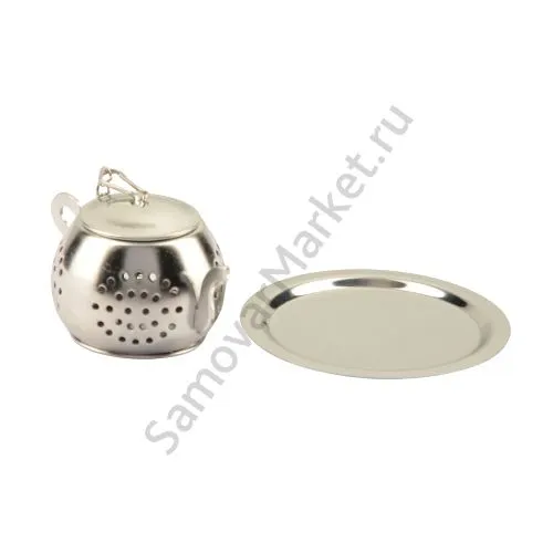 Заварочное ситечко «Чайник», серебристое