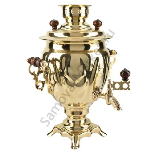 Самовар электрический 3 литра формы «Жёлудь», золотой, категория «Стандарт»