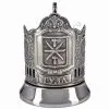 Подстаканник никелированный с чернью «Тула»