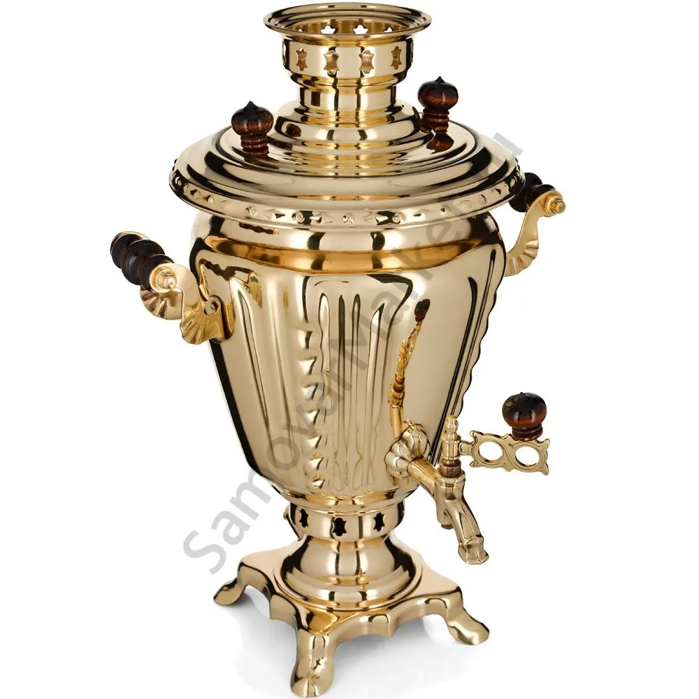 Самовар электрический 3 литра формы «Рюмка», золотой, категория «Стандарт» Самовар электрический 3 литра формы «Рюмка», золотой, категория «Стандарт»