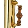 Труба для самовара золотая с состаренной деревянной ручкой в ассортименте 