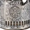 Подстаканник никелированный с чернью «Спасская башня»