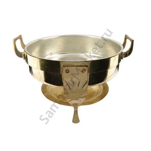 Блюдо антикварное для поддержания температуры «Мармит», золотое, уценка