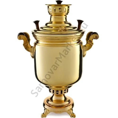 Самовар антикварный на дровах 5 литров формы «Банка», послевоенный, литьё, уценка