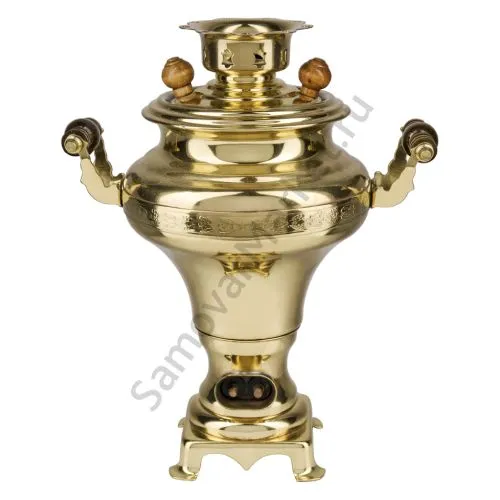 Самовар электрический 1,5 литра формы «Груша», золотой, категория «Стандарт»