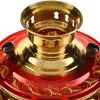 Самовар электрический 4 литра с художественной росписью «Кудрина красная» формы «Рюмка»