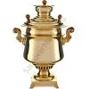 Самовар антикварный на дровах 5 литров формы «Полуваза», золотой