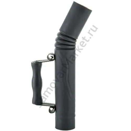 Труба для самовара патинированная диаметром 51 мм с деревянной ручкой, «Графит» Труба для самовара патинированная диаметром 51 мм с деревянной ручкой, «Графит»