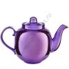 Чайник большой заварочный фарфоровый для самовара с фиолетовым напылением 
