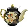 Чайник заварочный для самовара с художественной росписью «Кудрина чёрная»