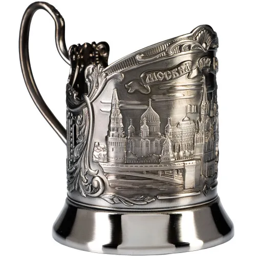 Подстаканник никелированный с чернью «Москва»