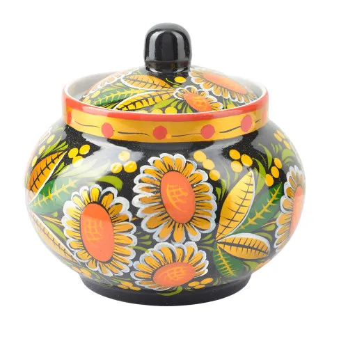 Сахарница с художественной росписью «Ромашки» 