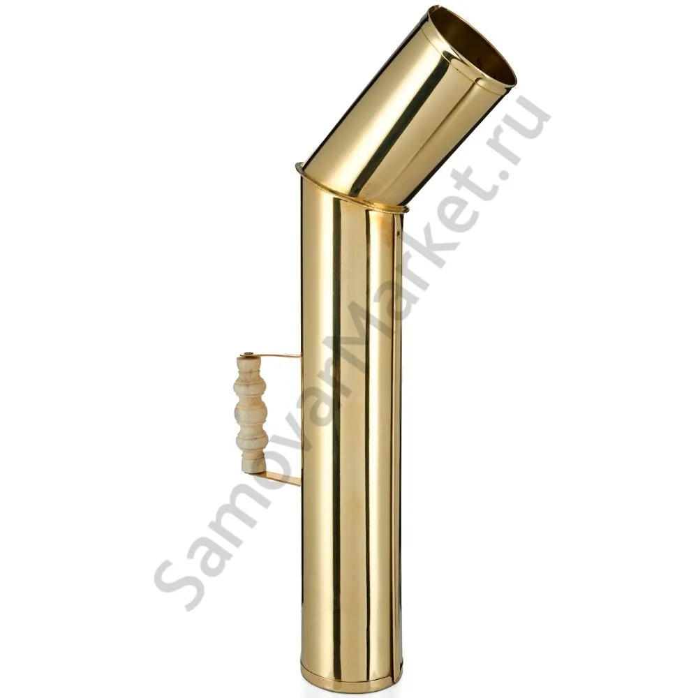 Труба для самовара золотая с ручкой кость «Люкс» в ассортименте Труба для самовара золотая с ручкой кость «Люкс» в ассортименте
