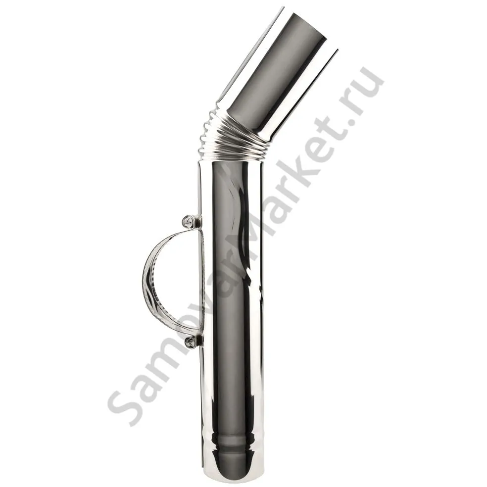 Труба для самовара серебристая с металлической ручкой в ассортименте Труба для самовара серебристая с металлической ручкой в ассортименте